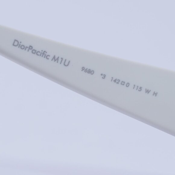 🕶️ New Dior DIORPACIFIC M1U 96B0 Sunglasses - Gold/White Frame, Blue Lenses - Picture 7 of 11